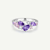 Ring aus rosa Turmalin mit der Aufschrift „Wisteria Whisper“ – Silberring