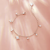 FANCIME "Starlit Dream" Sparkling Sterling Silver Bracelet