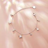 FANCIME "Starlit Dream" Sparkling Sterling Silver Bracelet