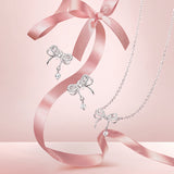 FANCIME “Dream Bow“ Butterfly Bow Sterling Silver Necklace