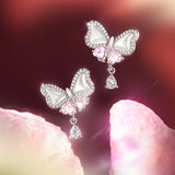 FANCIME “Pearl Kiss“ Butterfly Bow Sterling Silver Earrings