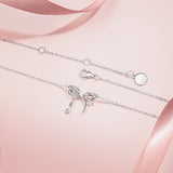 FANCIME “Dream Bow“ Butterfly Bow Sterling Silver Necklace