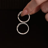 Bagues en argent sterling “Love Magnetic” pour couples
