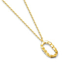 FANCIME “Urban Glint” 14K Solid Yellow Gold Necklace