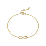 FANCIME "Passion" Infinity Classic 14K Yellow Gold Bracelet