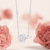"One Rose" Sterling Silver Necklace