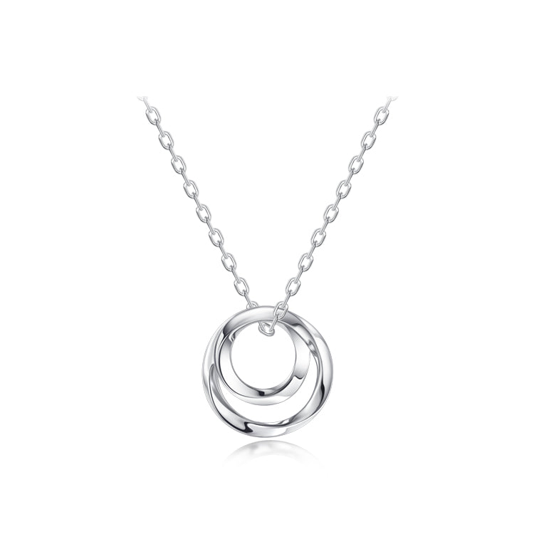 FANCIME "Promise Hearts" Matching Sterling Silver Love Necklace For Couple
