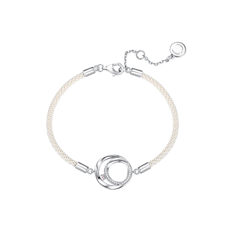 FANCIME "Always & Forever" Couples Promise Matching Sterling Silver Bracelets
