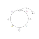 FANCIME "Starlit Dream" Colorful Star Sterling Silver Bracelet