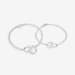 FANCIME "Connected "Mobius Circle Sterling Silver Bracelet Main