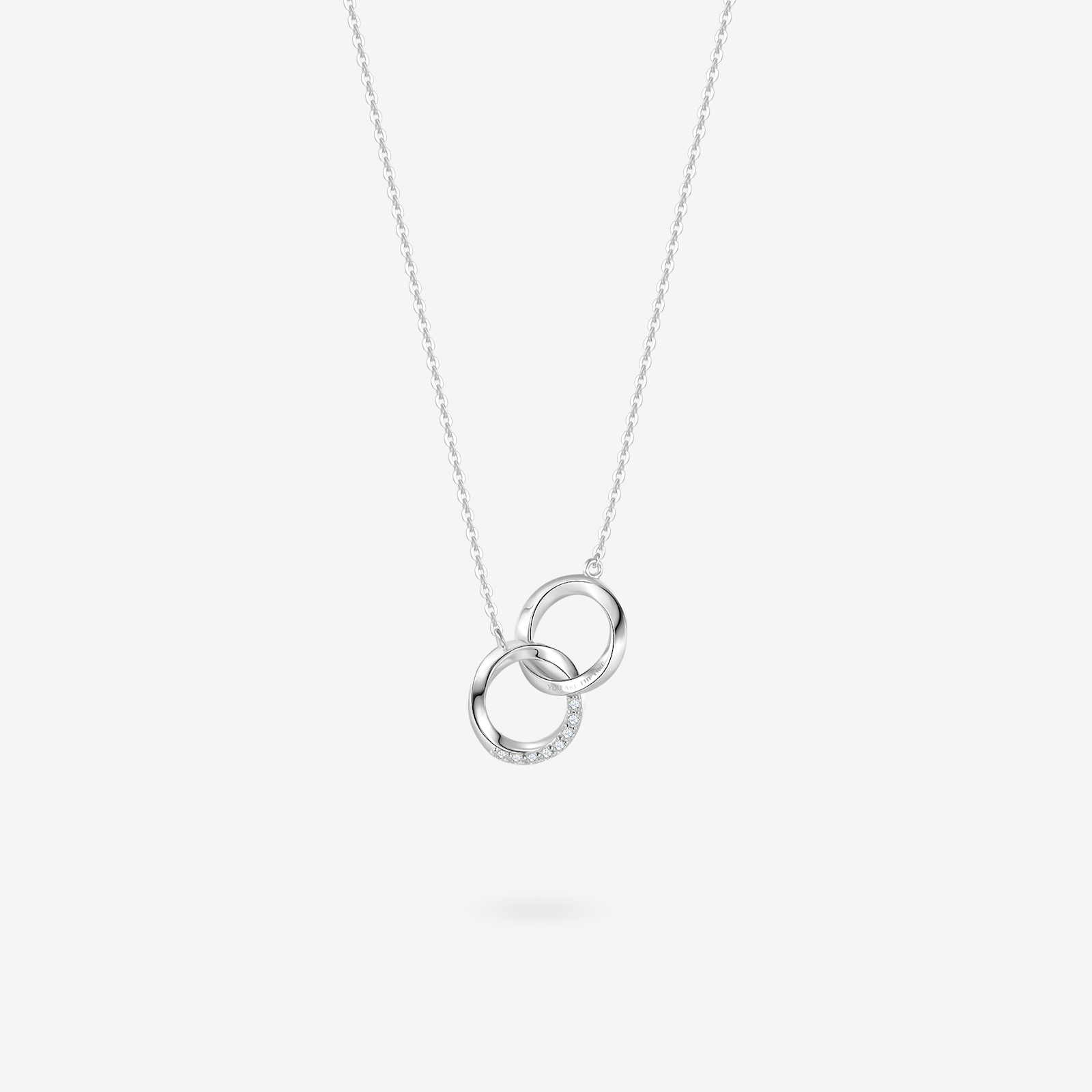 "Connected" Mobius Matching Ring Sterling Silver Necklace