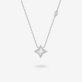 FANCI ME "Starlit Melody" Celestial Sterling Silver Necklace White Main