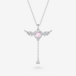 FANCIME "Angel's Love" Sterling Silver Necklace Pink Main