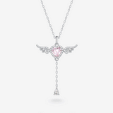 FANCIME "Angel's Love" Sterling Silver Necklace Pink Main