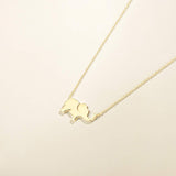 FANCIME Lucky Elephant Necklace 925 Sterling Silver High Polished Lucky Elephant Necklace