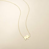 FANCIME Lucky Elephant Necklace 925 Sterling Silver High Polished Lucky Elephant Necklace