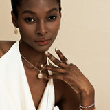 FANCIME "Retro Romance" Vintage Oval Cut October Birthstone Sterling Silver Necklace