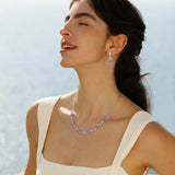 Wisteria Petal Light Silver Necklace