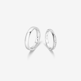 FANCIME "Time Flow" Wedding Bands Sterling Silver Rings Main