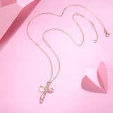 Cross necklace gift ideas in 14K Yellow Gold