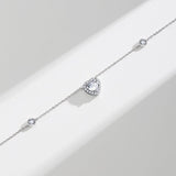 "Glam Heart" Heart Shape Sterling Silver Necklace