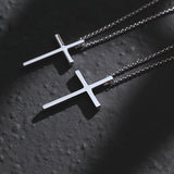 FANCIME Edgy Men's Cross Sterling Silver Necklace Video
