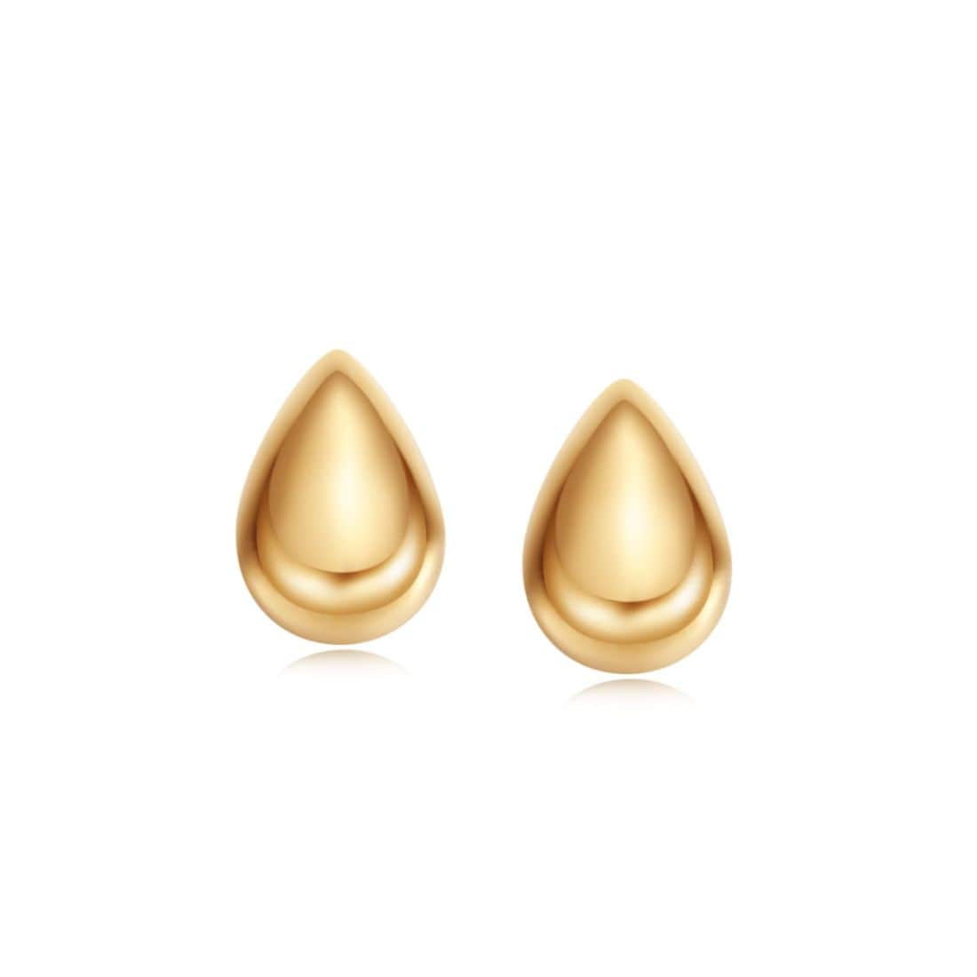 FANCIME "Sandra" Drop 18K Yellow Gold Stud Earrings Main