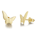 FANCIME "Bright Tango" Butterfly 14K Yellow Gold Studs Main