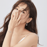 FANCIME "Crystal Joy" Flying Butterfly Sterling Silver Bracelet  Model