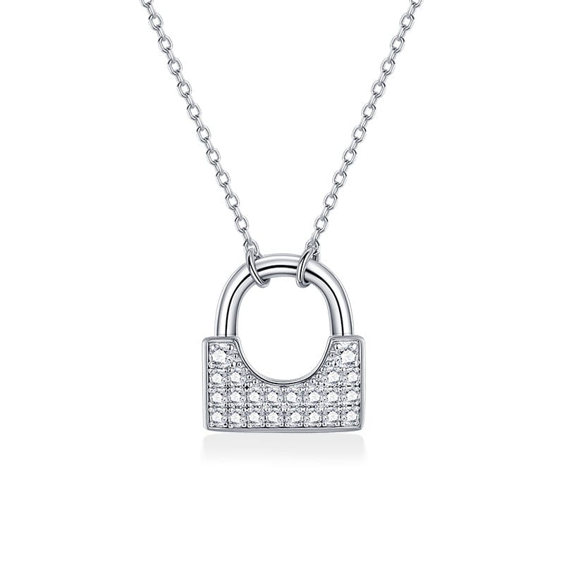 FANCIME "Yes My Love" Padlock Sterling Silver Necklace Main