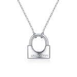FANCIME "I Fancy You"  Padlock Sterling Silver Necklace Main