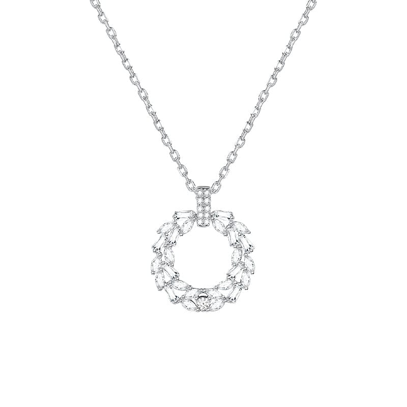 FANCIME "Blessing Power" Sterling Silver Round Circle Necklace Main