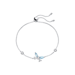 FANCIME "Crystal Delight" Butterfly Chain Sterling Silver  Bracelet Blue Main