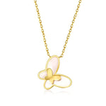 FANCIME "Fairy Pearl" Mother Of Pearl 14K Yellow Gold Necklace Detail