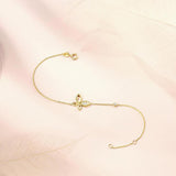 FANCIME "Little Fairy" Butterfly Diamond 14K Yellow Gold Bracelet Show