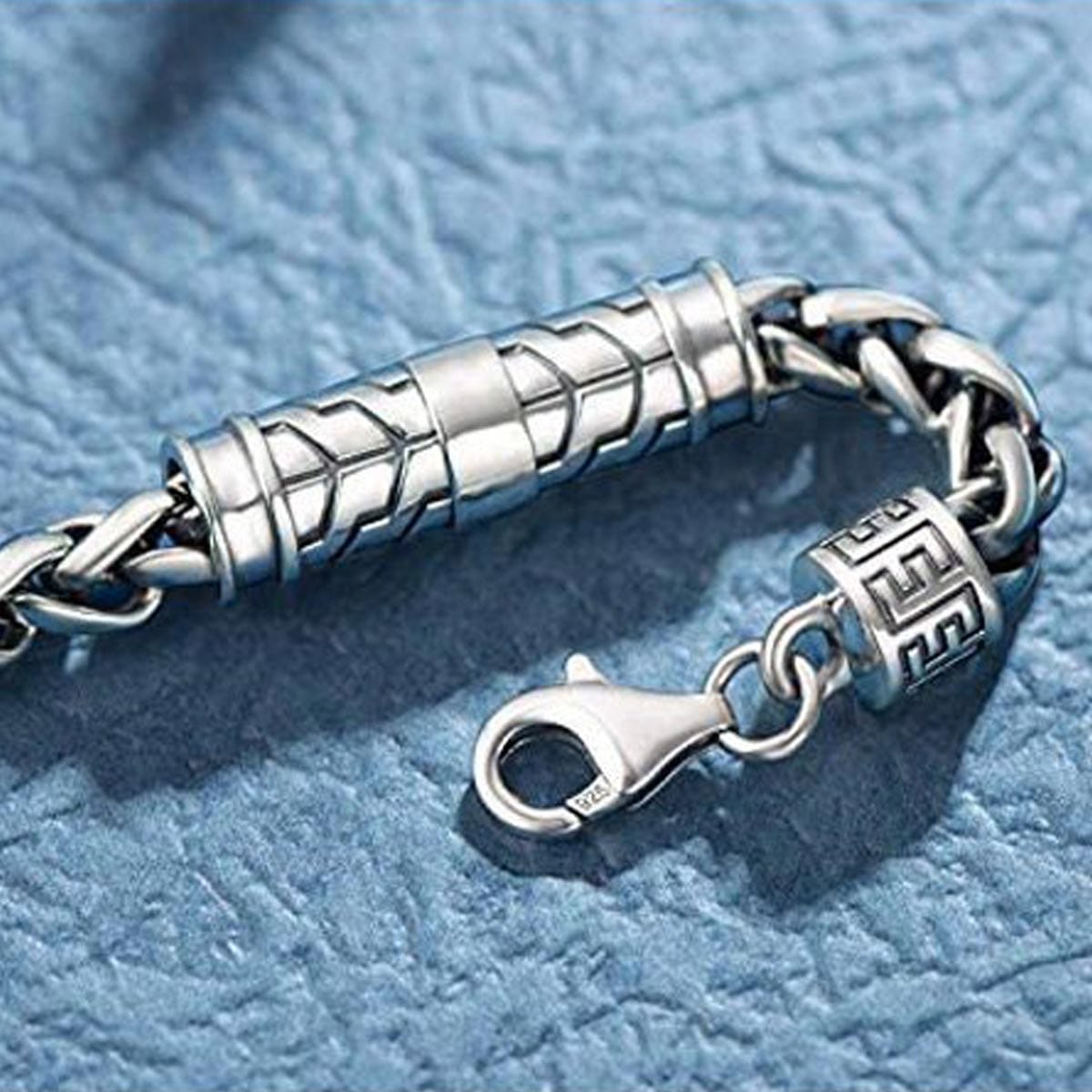 FANCIME DESTINATION Charm Wheat Chain Sterling Silver Bracelet Show