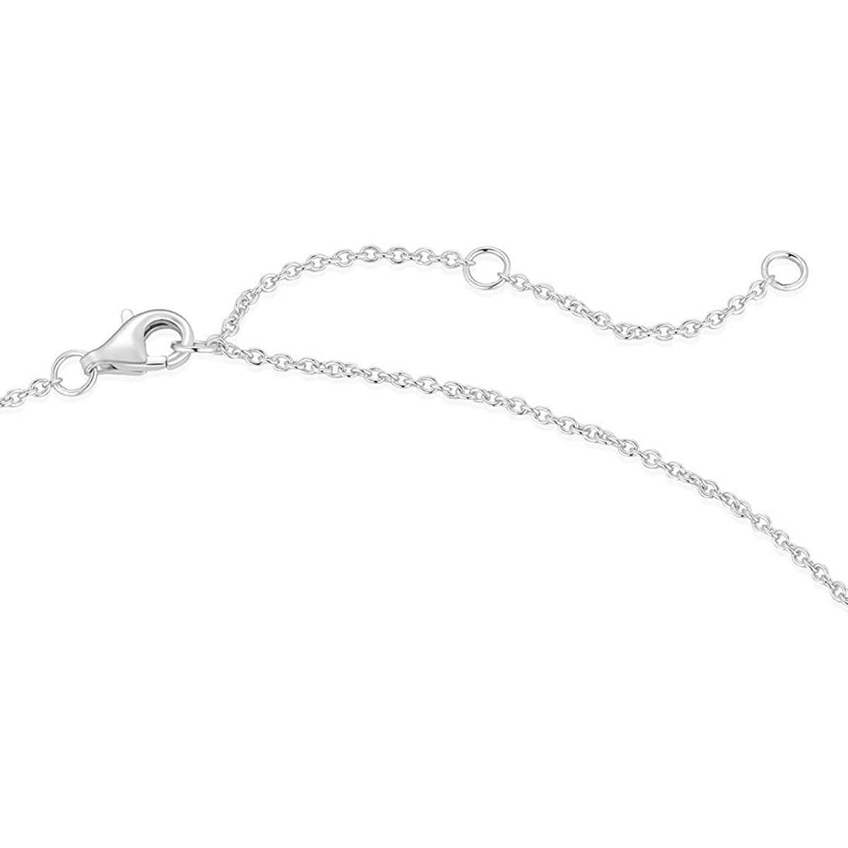 FANCIME Diamond Cut Cross Sterling Silver Necklace Link