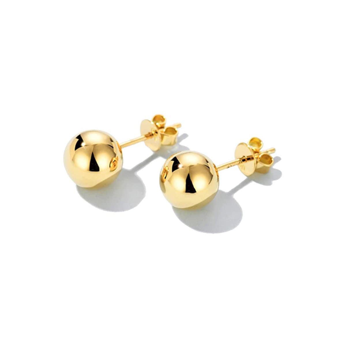 FANCIME Ball 14K Solid Yellow Gold Earring Studs  Main