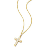 FANCIME Cross 18K Real Gold Necklace Yellow Full