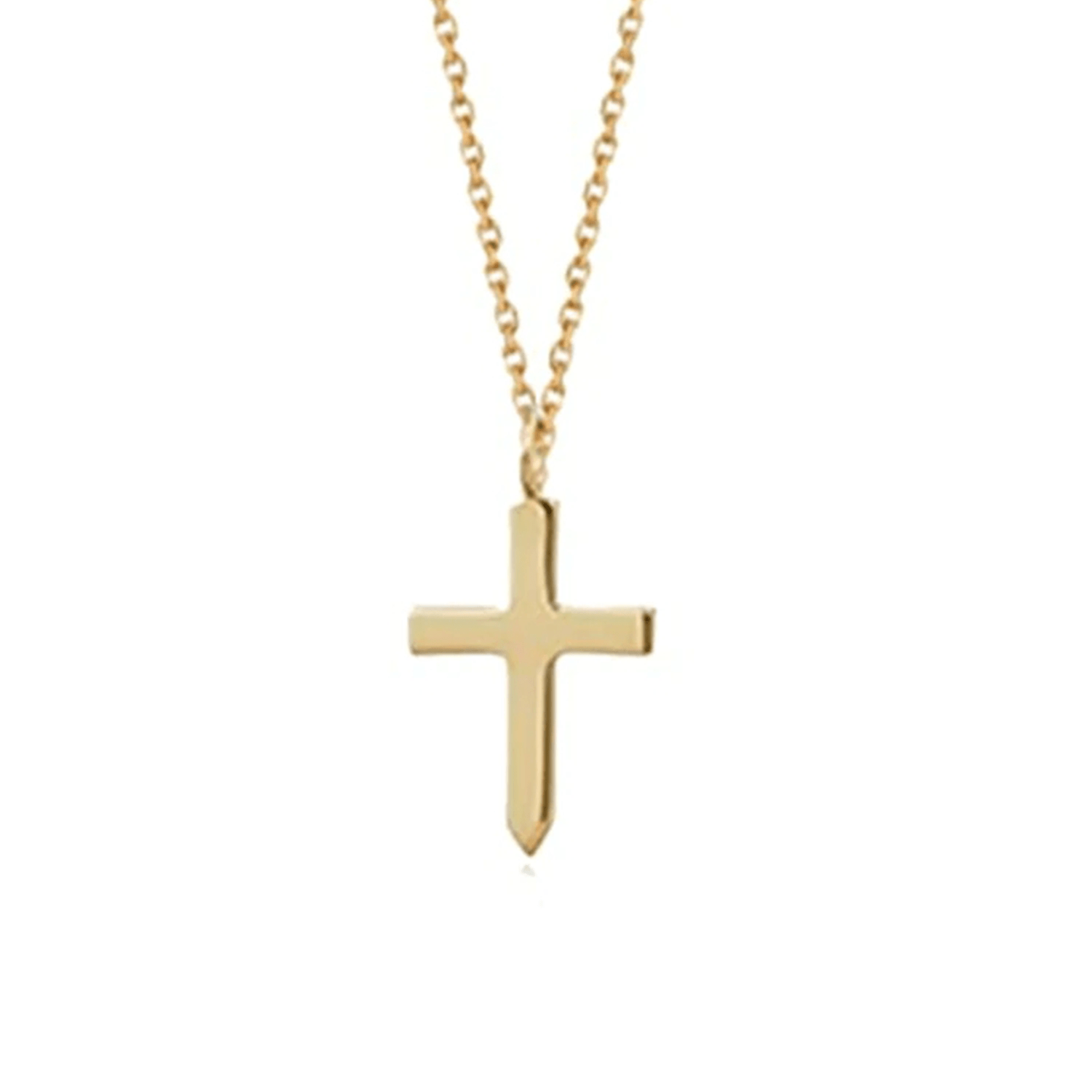 FANCIME Mignon Cross 14K Yellow Gold Necklace Main