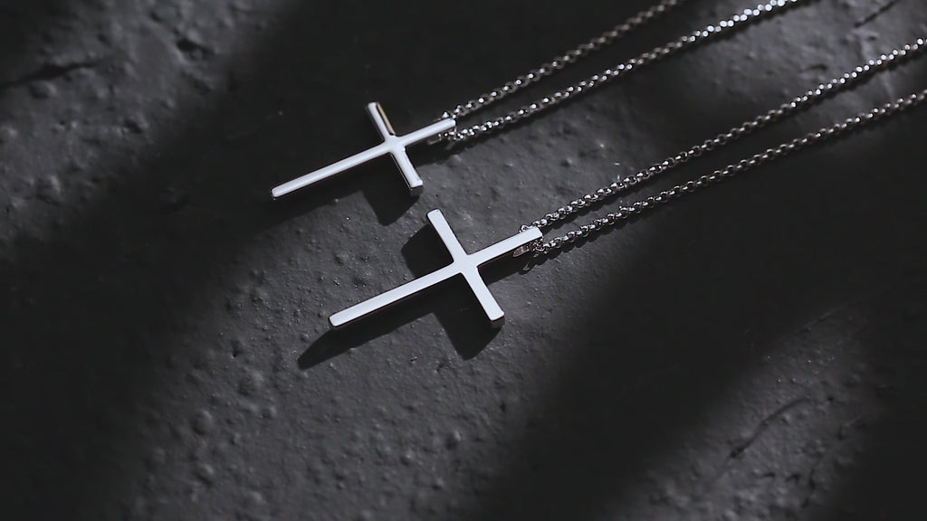 FANCIME Cross Sterling Silver Necklace Video