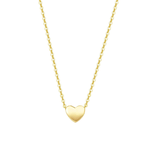 FANCIME "Mini Love" Small Heart 14K Solid Yellow Gold Necklace Main
