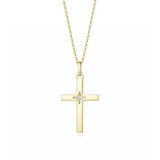 FANCIME Cross 14K Yellow Gold Necklace Main