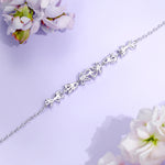 FANCIME “Wisteria Whisper” Flower Sterling Silver Bracelet Back