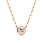 FANCIME Mellow S Round 18K Solid Rose Gold Necklace Main