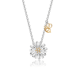 Fanci "Daisy" Daisy Bee Sapphire 18K White Gold Necklace Main