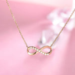 FANCIME "Passion" Infinity Classic 14K Yellow Gold Necklace Detail