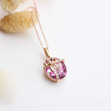 FANCIME "Pink Present" Wrapped Gift Treasure 14K Rose Gold Necklace Detail3