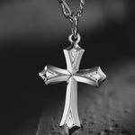 FANCIME Edgy Gothic Cross Sterling Silver Necklace Video