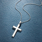 FANCIME Cross Sterling Silver Necklace Full